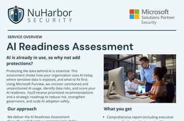 AI Readiness Assessment with Microsoft Purview Service Overview