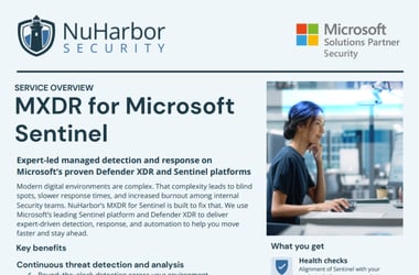 MXDR for Microsoft Sentinel