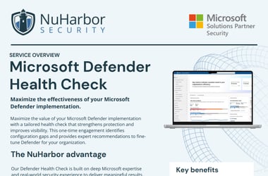 Microsoft Defender Health Check Service Overview