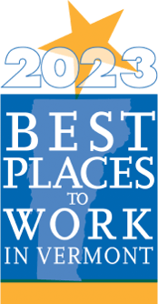 2023 Best Places to Work in Vermont award badge