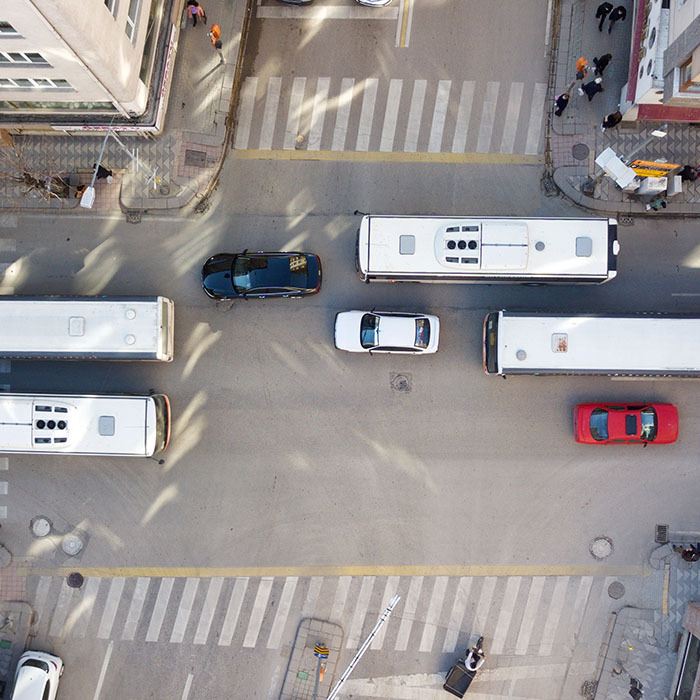 New York aerial shot. 